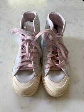 adidas Nizza Bonega Mid sneakers Cloud White / Almost Pink colorway - Size 7